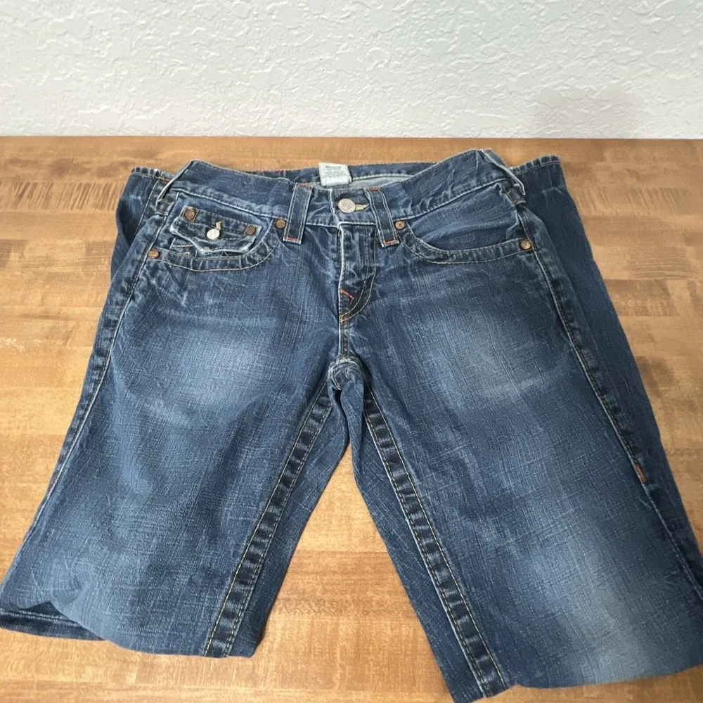 Vintage‎ True Religion World Tour Men's Jeans Billy Row 28 Seat 34 USA